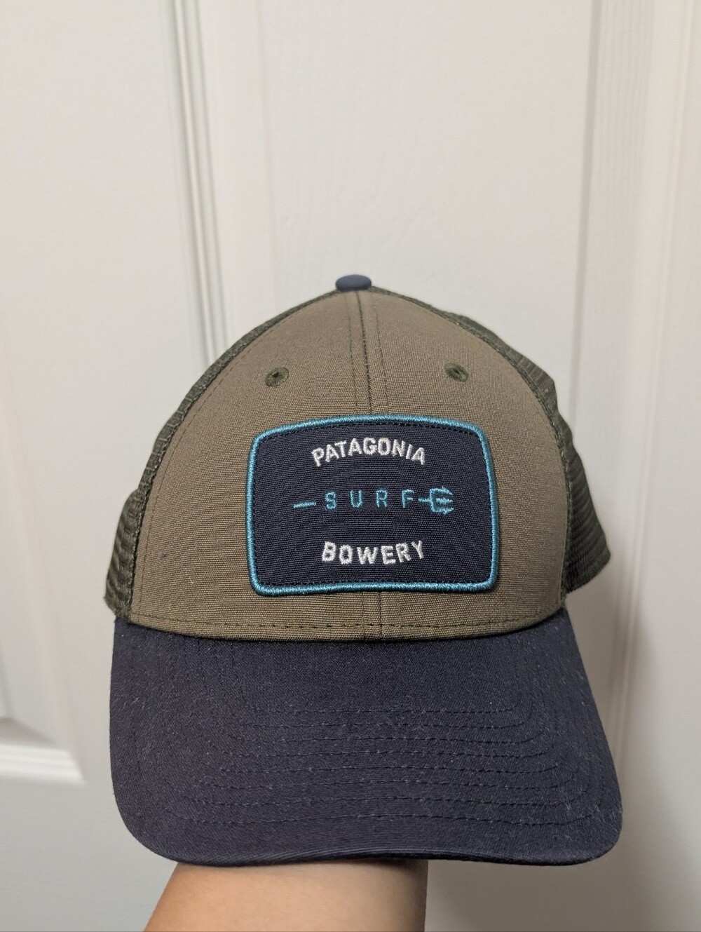 Patagonia Surf Bowery Trucker Hat green blue One Size